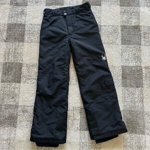 Spider youth thinsulate insulated grow with me snow pants pockets size 18 black